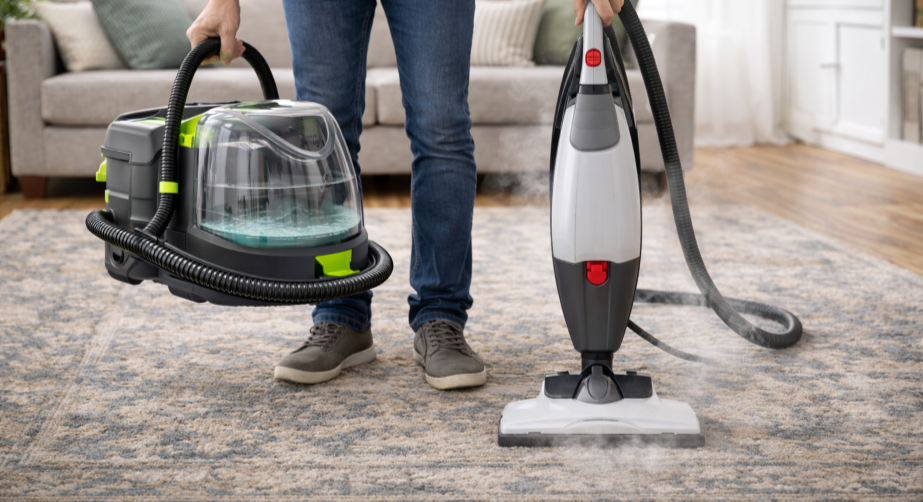 Extractor vs Steam Cleaner-Whats Better for Rugs