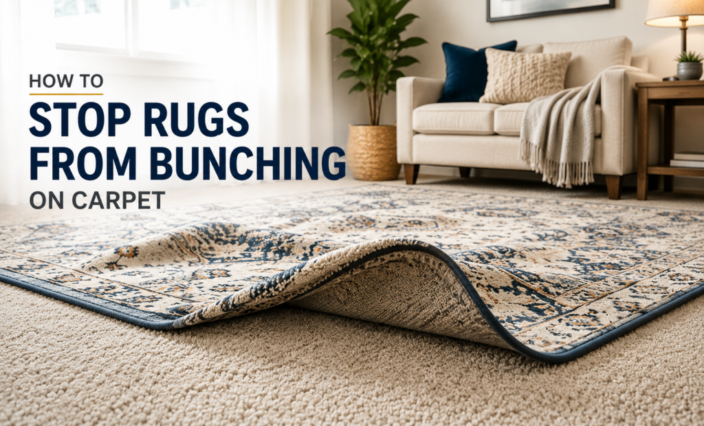 How to Keep an Area Rug From Bunching on Carpet 4 – how to stop rug bunching